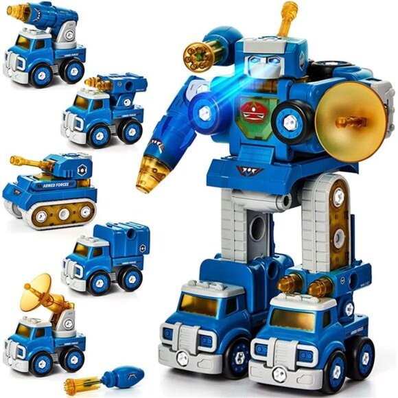 Toys for 5 Year Old Boys 5 Year Old Boy Toys 5 in 1 STEM Toys Take Apart Trucks